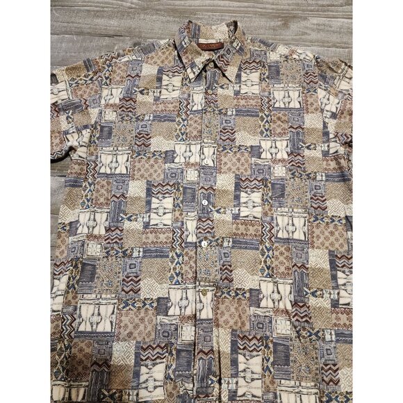 Tori Richard Honolulu Mens Large Short Sleeve Button-Down Shirt Multicolor - Picture 2 of 9